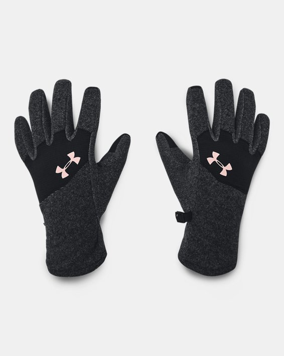 Kids' ColdGear® Infrared Fleece Gloves, Gray, pdpMainDesktop image number 0